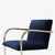 Navy Blue Brno Tubular Chairs in Navy Velvet, Polished Brass For Sale - Image 8 of 10