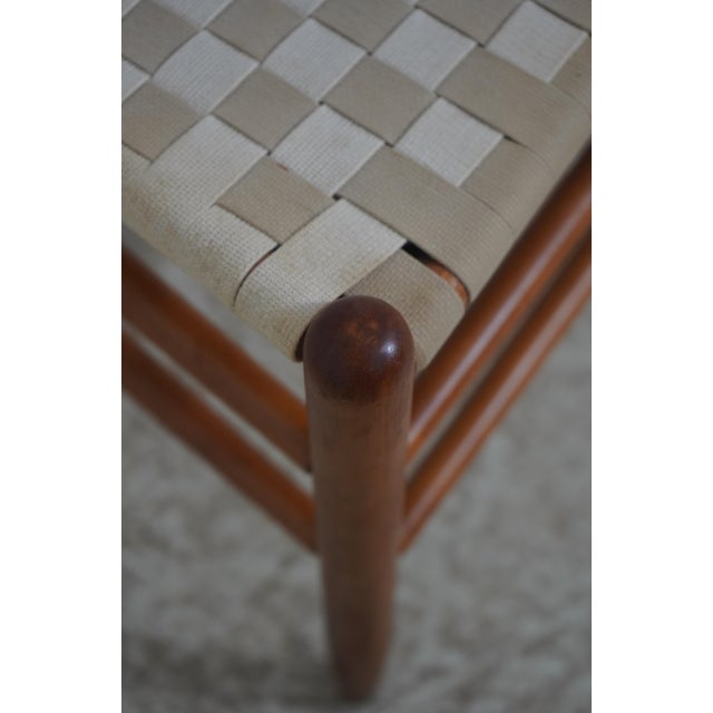 Nichols & Stone Set of 6 Shaker Style Cherry Ladder Back Dining Chairs For Sale - Image 14 of 18