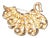 Traditional Vintage Crown Trifari Brooch Pearls Descending Size Gold Tone For Sale - Image 3 of 3