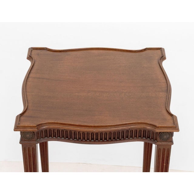 Louis XVI Style Mahogany Side Tables, 2 For Sale - Image 4 of 9