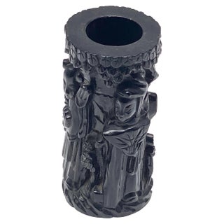 20th Century Japanese Black Brush Pen Holder For Sale