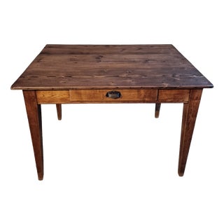 Antique French Table with Drawer, 1920 For Sale