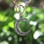 Transparent Mid 19th Century Early Victorian Silver Front 14k Gold Back Old Mine Cut Diamond Crescent Moon Pendant For Sale - Image 8 of 11
