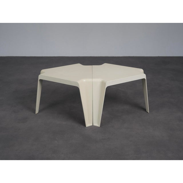 Textile Vintage Modular Tables by Helmut Bätzner for Bofinger, Germany, 1970s, Set of 6 For Sale - Image 7 of 9