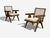Mid-Century Modern Pierre Jeanneret, Teak, Cane, Low Easy Chairs, Chandigarh, India C. 1960s For Sale - Image 3 of 15