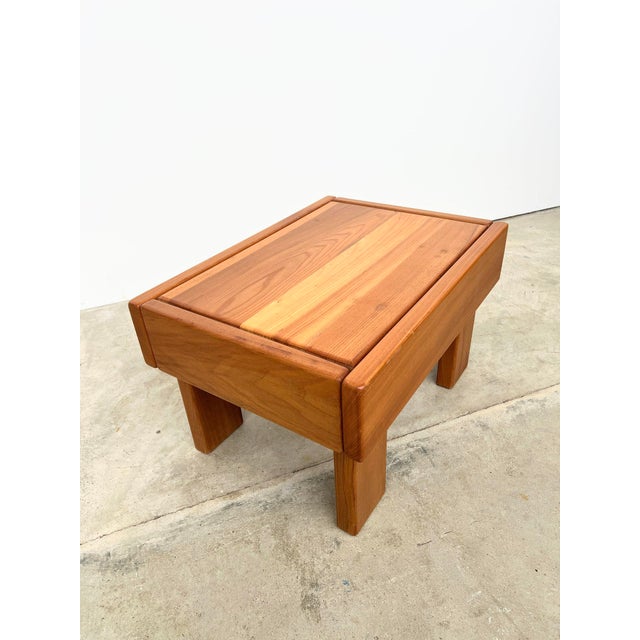 1970s Coffee Table in Elm from Maison Regain, 1970 For Sale - Image 5 of 13