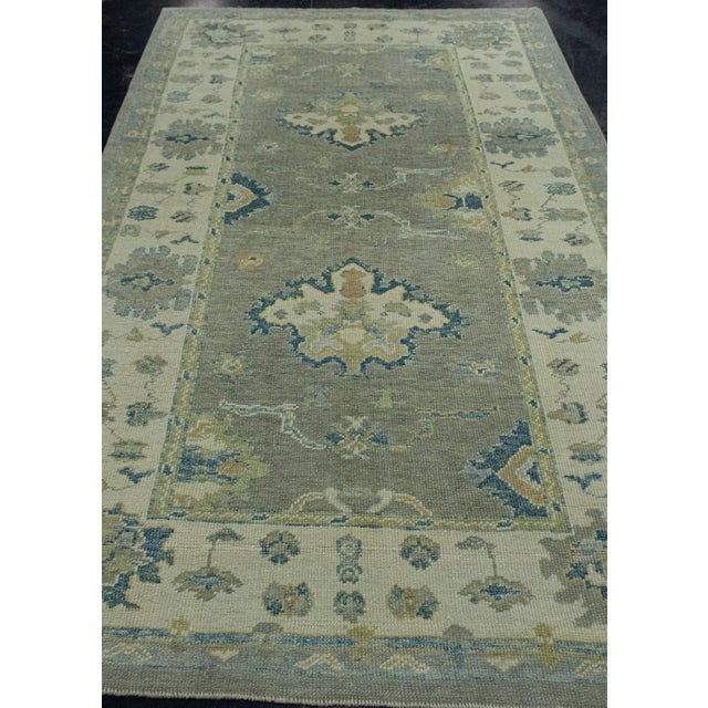 Turkish Oushak Rug 5'3" x 9'4" #18020 Explore a curated collection of hallway runners, wool rugs, and handmade...