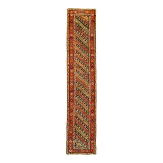 Pasargad DC Rust Antique Kazak Runner Rug For Sale