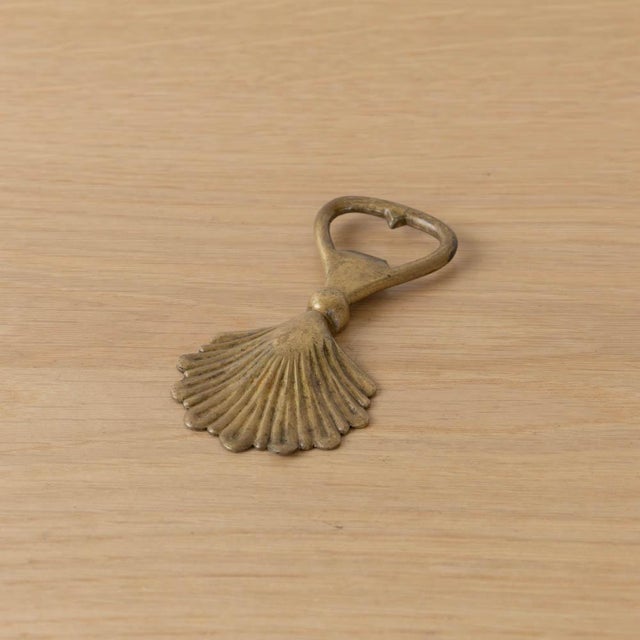 1950s 1950s French Brass Shell Bottle Opener For Sale - Image 5 of 11