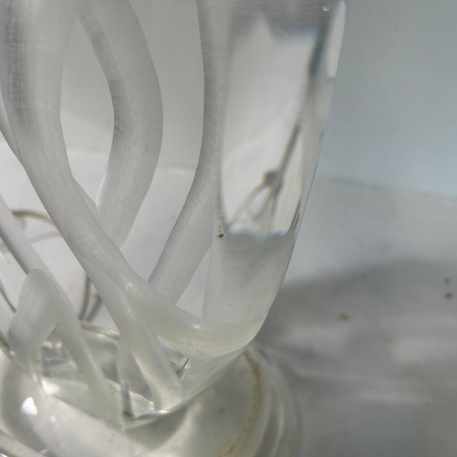 Plastic 1970s Lucite Lamp Signed Van Teal For Sale - Image 7 of 7