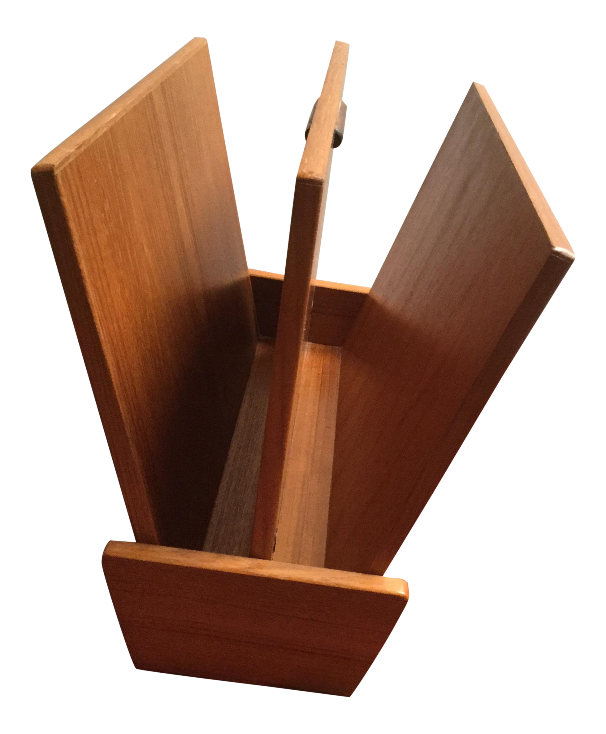 Vintage Danish Modern Wooden Magazine Rack Chairish
