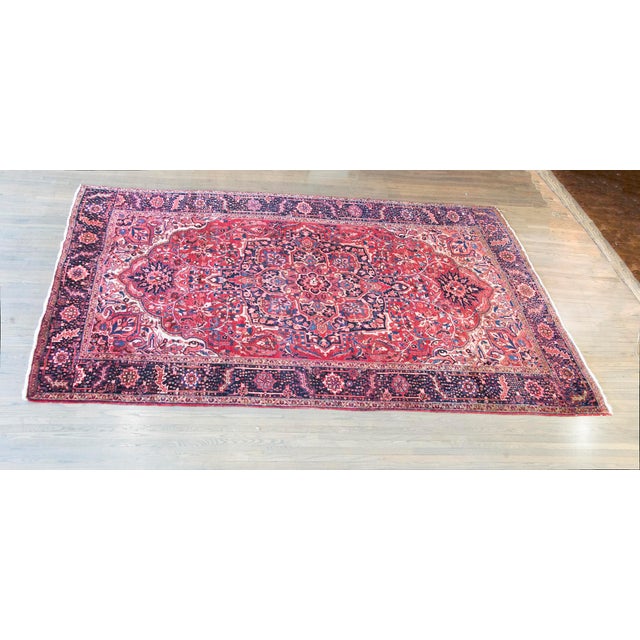 Mid 20th Century Persian Heriz Rug For Sale - Image 15 of 15