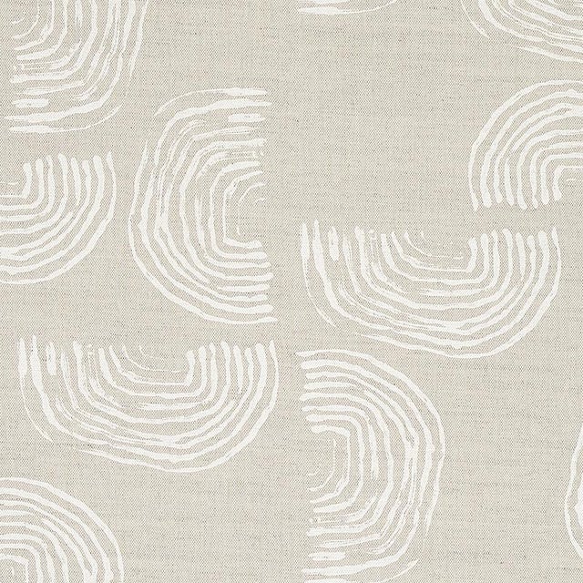 Mid-Century Modern Schumacher X Caroline Z Hurley Quansoo Fabric in Ivory For Sale - Image 3 of 4