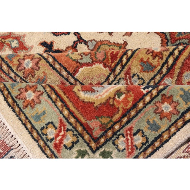 Large Heriz-Serapi Design by Keivan Woven Arts 10' X 14' For Sale - Image 11 of 13