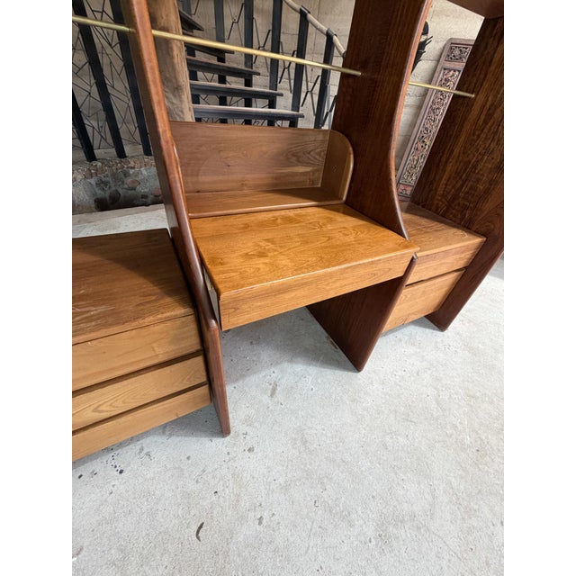 Sculptural Modular Library Wall Unit Desk Gerald McCabe Mid Century Modern For Sale - Image 14 of 15
