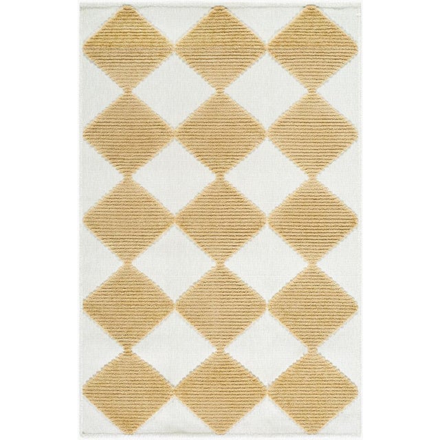 Lyna Washable Rug in Mustard, 3x5 For Sale - Image 4 of 4