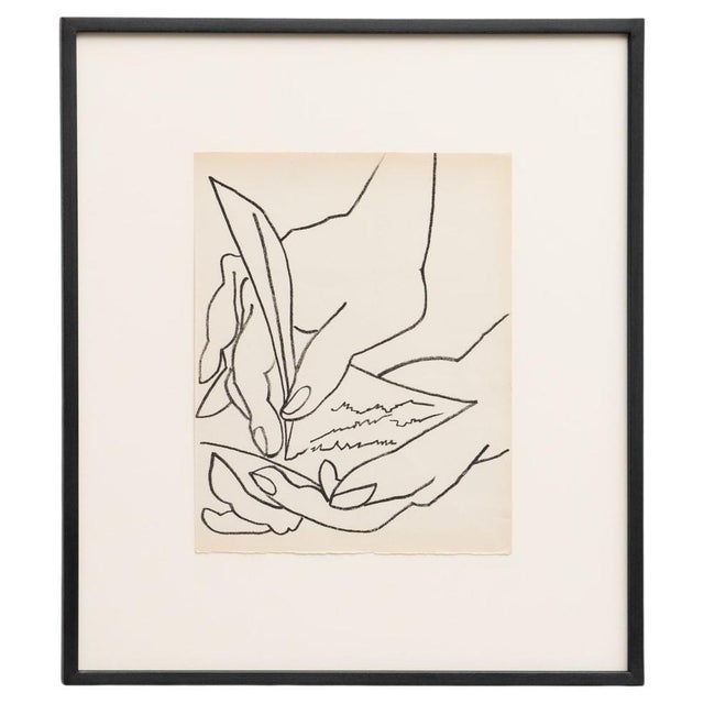 François Gilot, The Love Letter, 1951, Lithograph, Framed For Sale - Image 14 of 14