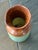 Traditional Vintage Studio Pottery Vase – Aqua Green & Rust Brown Drip Glaze – 5.5” For Sale - Image 3 of 4
