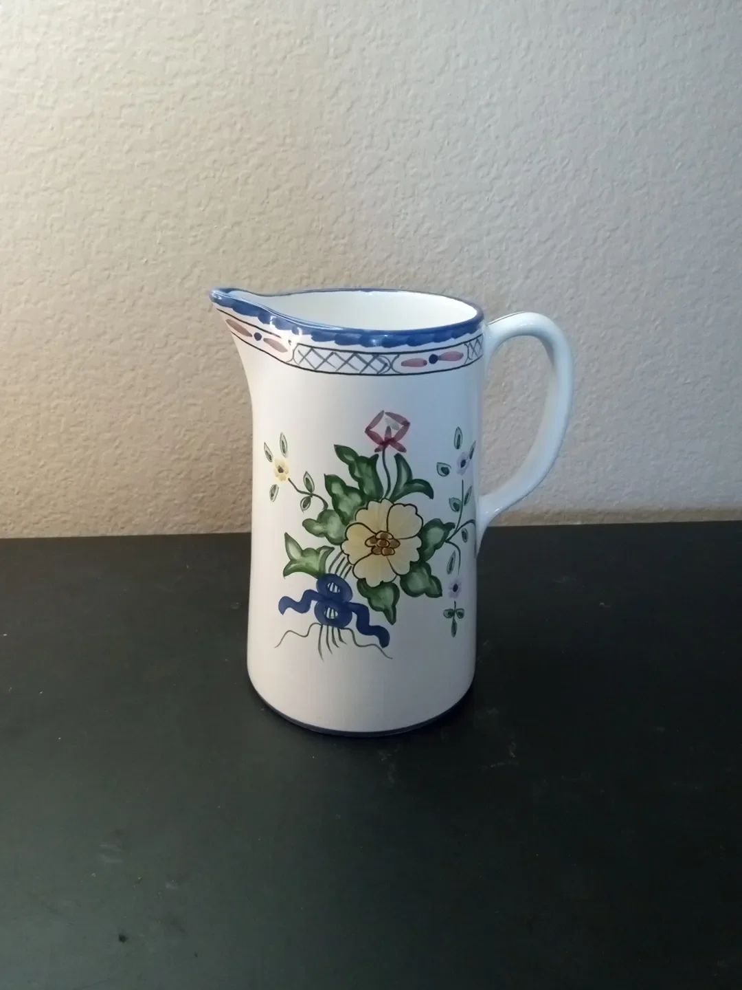 1970s Lisbon Hand Painted in Portugal for Tiffany & Co Pitcher