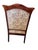 Pair of French Provincial Mahogany Armchairs With Floral Upholstery For Sale - Image 9 of 11
