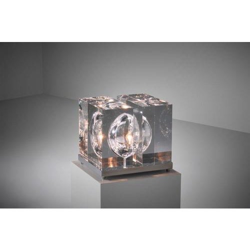 Sculptural Due Cubi Table Lamp, Italy, 1970s For Sale - Image 15 of 15