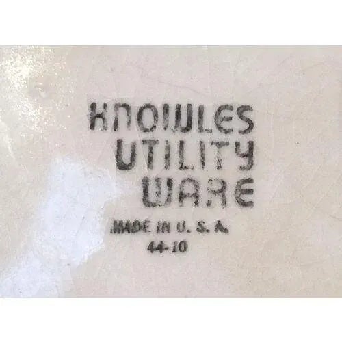 Vintage Set 2 Ceramic Serving Bowls For Sale - Image 4 of 4