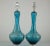 Vintage Murano Glass Petticoat Lamps Blue For Sale - Image 11 of 11