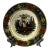 1830s Creil Et Montreau French Faience Polychrome Transfer Plate Country Girl For Sale