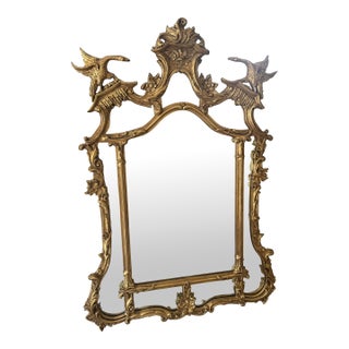 Friedman Brothers Chinese Chippendale Giltwood Mirror For Sale