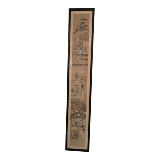 Vintage Chinese Painting Pre Mid Century Masterpiece For Sale