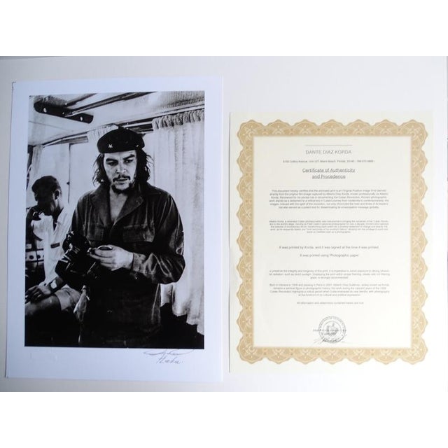 Alberto Korda (1928-2001) Guerrillero Heroico Che Guevara Later silver print COA by Dante Korda Photographer's dry stamps...