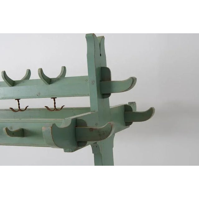 Wood Antique Clothes Rack in Pine, Northern Sweden, 1890s For Sale - Image 7 of 10