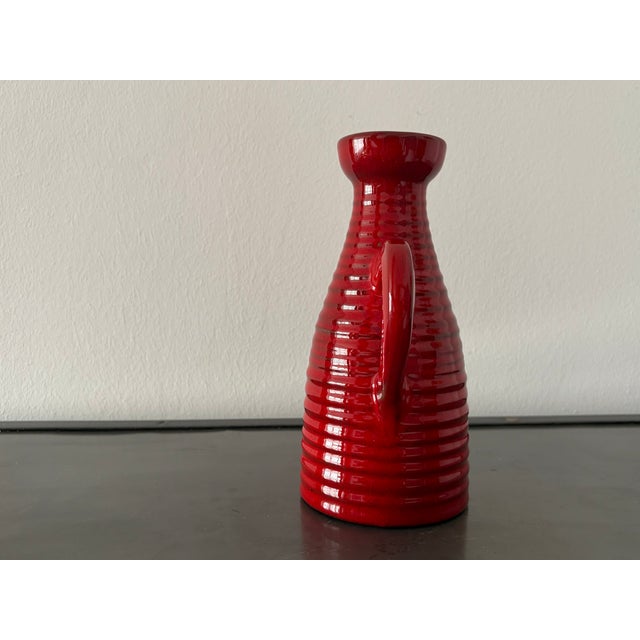 Vintage Red Jug from Marei Keramik, Germany, 1970s For Sale - Image 9 of 18