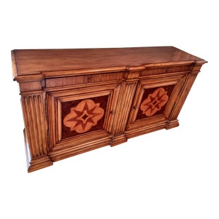 Ethan Allen Marquetry Lombardi Tuscan Style Sideboard For Sale