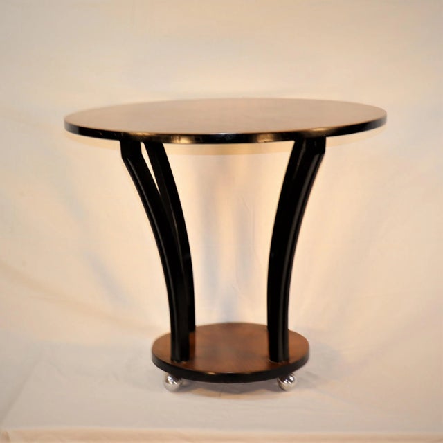Art Deco Art Deco Side Table After Emile-Jacques Ruhlmann For Sale - Image 3 of 12
