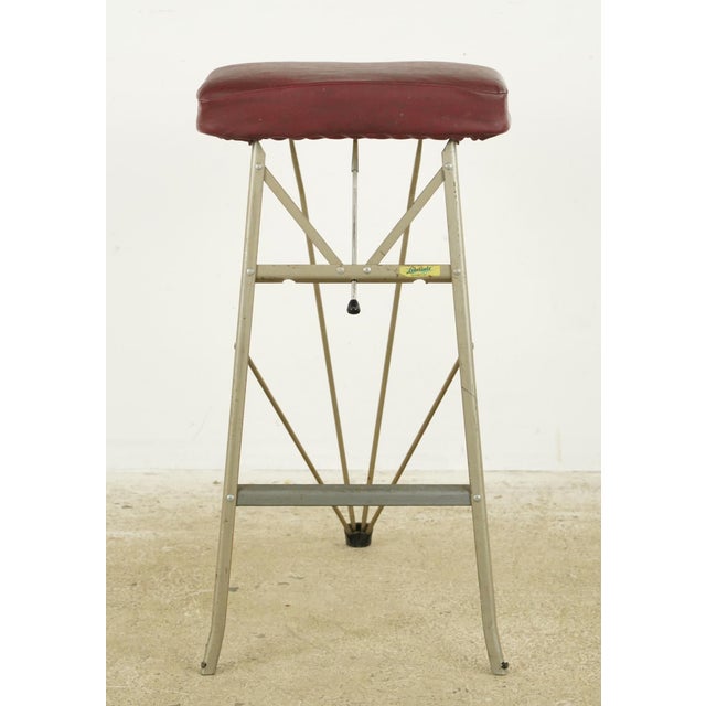 Vintage 1950s French Industrial Libellule Workshop Stool For Sale - Image 9 of 12