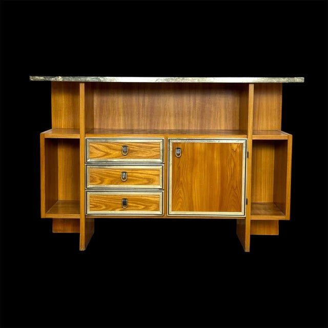 Vintage Scandinavian Geometric Bar Console Table, 1970s For Sale - Image 11 of 11