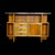 Vintage Scandinavian Geometric Bar Console Table, 1970s For Sale - Image 11 of 11
