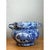 Chinoiserie Vintage Blue and White Ceramic Jardiniere For Sale - Image 3 of 12