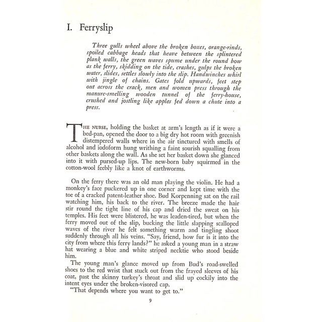 1950s "Manhattan Transfer" 1951 Dos Passos, John For Sale - Image 5 of 6