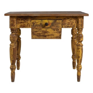 19th Century France Brown Wood Console Table For Sale