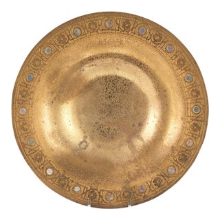 Tiffany Studios Dore Bronze Bowl With Mother of Pearl For Sale