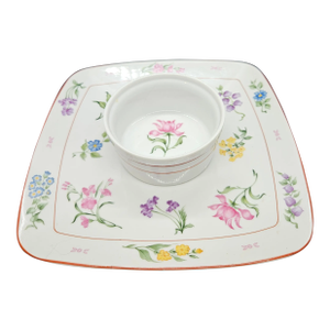 MCM Georges Briad Floral Fantasy Porcelain Serving Tray