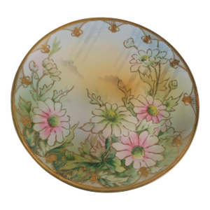 1970s Large Nippon Floral Plate