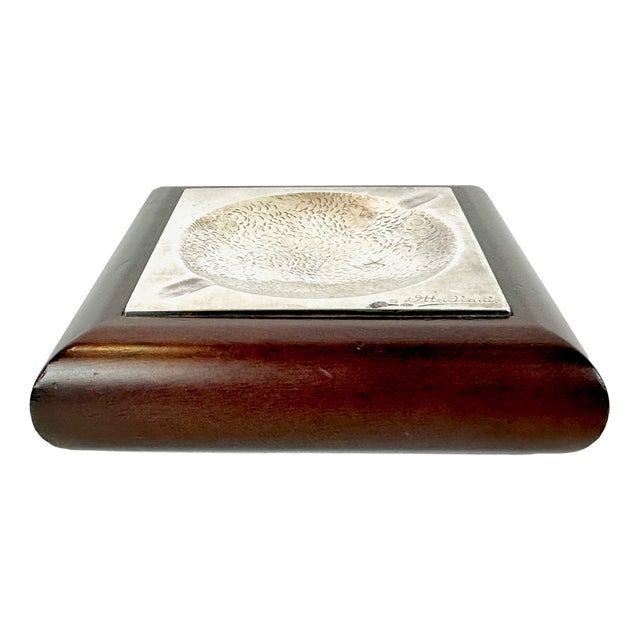 Mid-Century Modern Italian Silver Ashtray from Ottaviani, 1960s For Sale