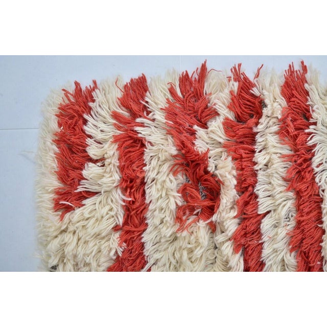 Off-white 1960s Morrocan Design Hallway Runner For Sale - Image 8 of 10