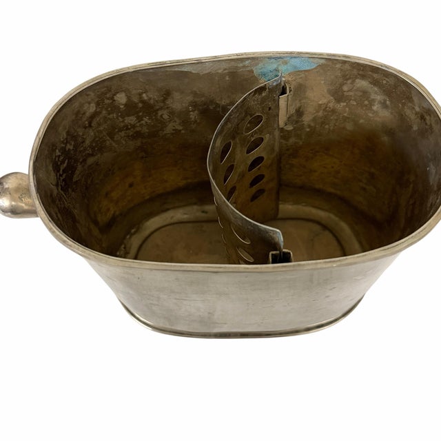 Late 20th Century Vintage Silverplate Wine Chiller, Cooler For Sale - Image 5 of 5