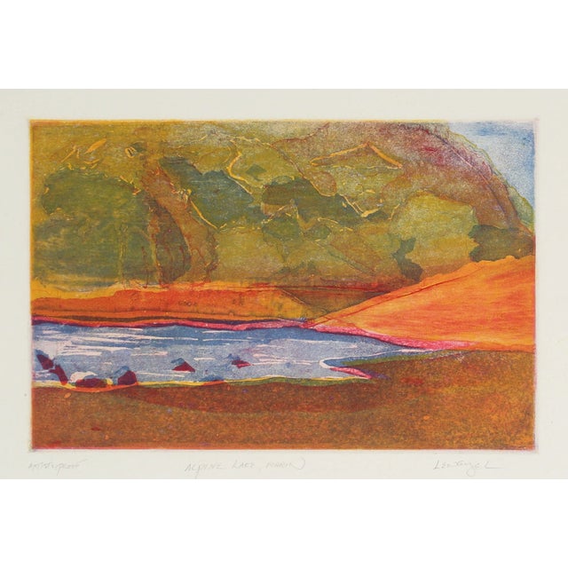 "Alpine Lake, Marin" by L. Lengyel For Sale
