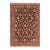 Floral 1990's Agra Pak-Persian Black/Red Wool Rug - 6'0'' X 9'2'' For Sale