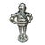 Michelin Man in Silver Cast Iron For Sale - Image 3 of 3